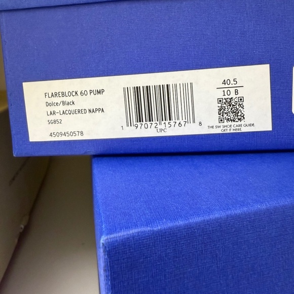 Stuart Weitzman Flareblock 60 Dolce/Black Pump Size 10 NWT Includes Box - Picture 5 of 8